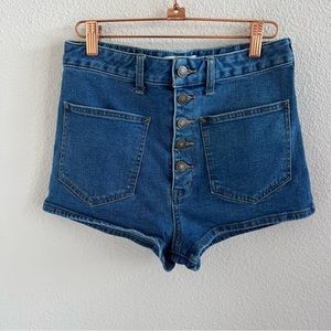 Free People Bridgette Shorts Exposed Button Fly Shorties 27